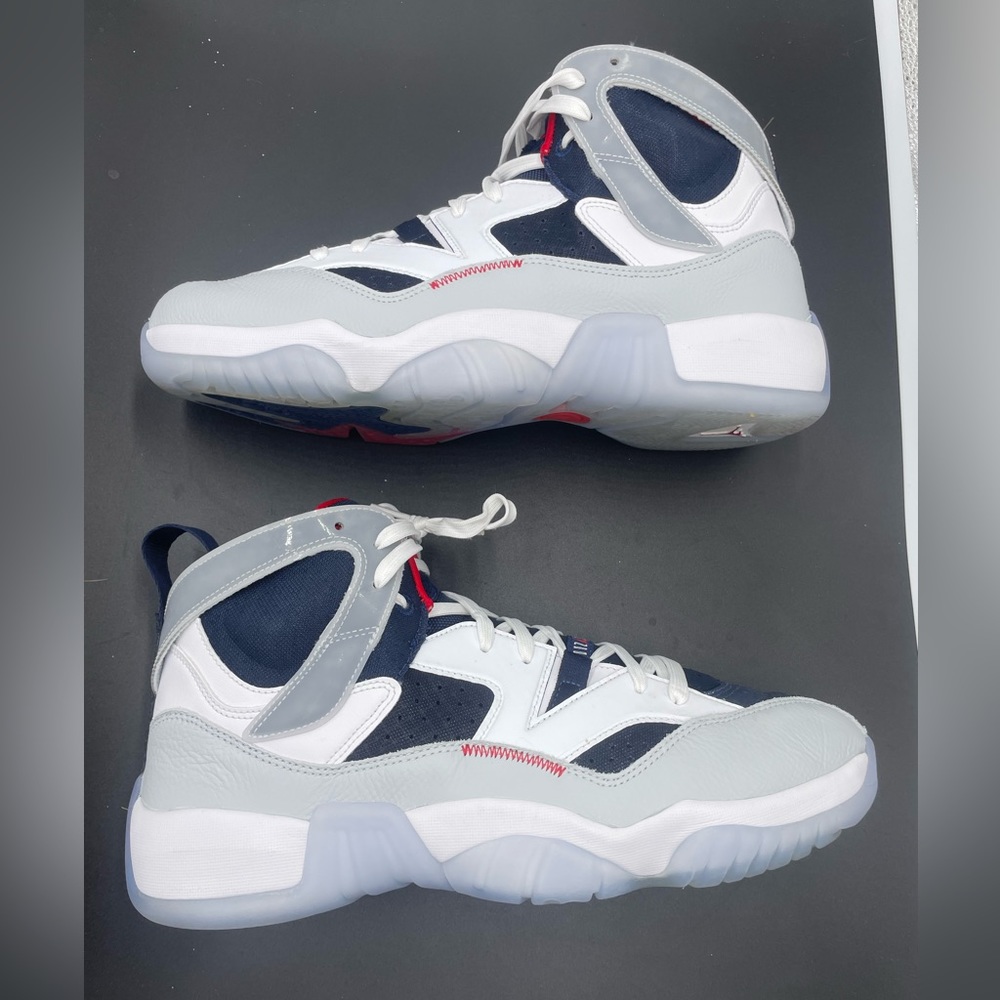 Size 11 Men’s -Jordan Jumpman Two Trey Olympic